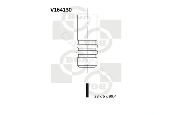 Впускной клапан BGA V164130