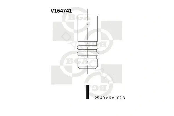 Выпускной клапан BGA V164741