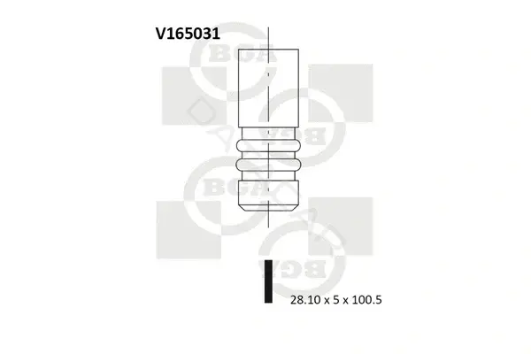 Выпускной клапан BGA V165031