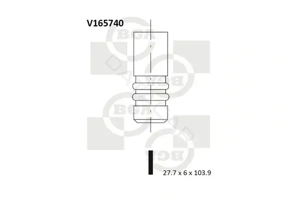 Впускной клапан BGA V165740