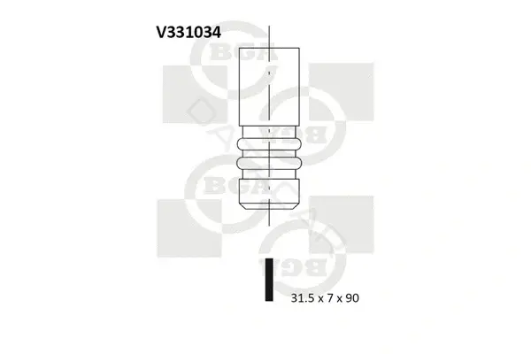 Выпускной клапан BGA V331034