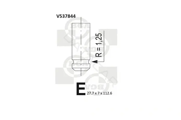 Выпускной клапан BGA V537844