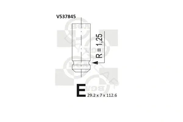 Выпускной клапан BGA V537845