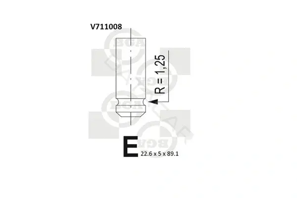 Выпускной клапан BGA V711008