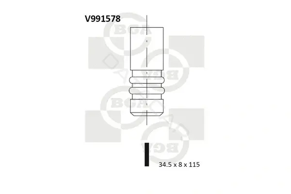 Выпускной клапан BGA V991578