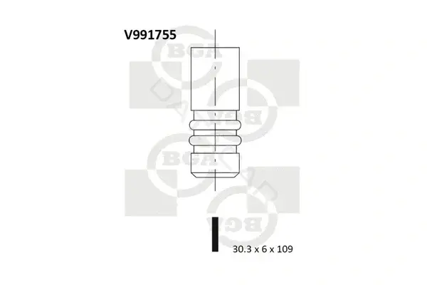 Впускной клапан BGA V991755