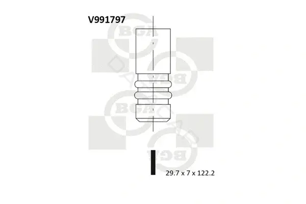 Впускной клапан BGA V991797