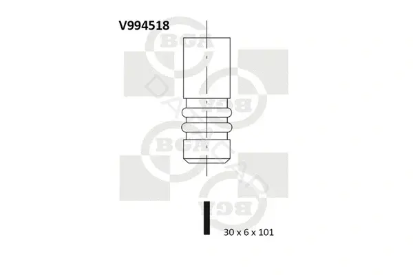 Выпускной клапан BGA V994518