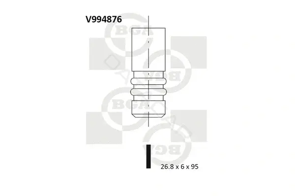 Впускной клапан BGA V994876