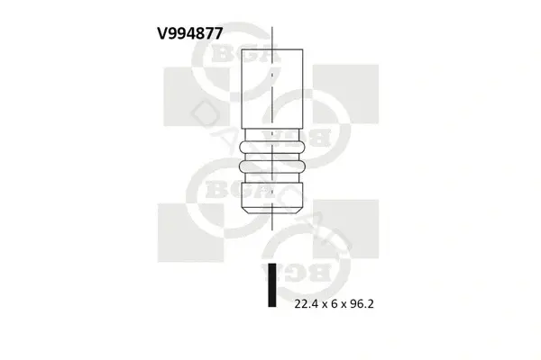 Выпускной клапан BGA V994877