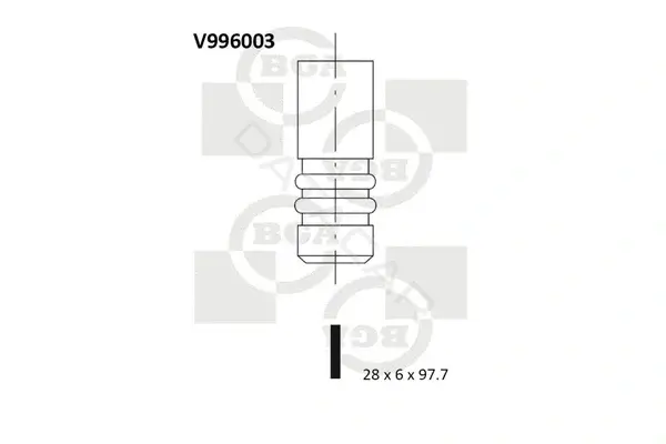 Выпускной клапан BGA V996003