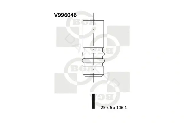 Выпускной клапан BGA V996046