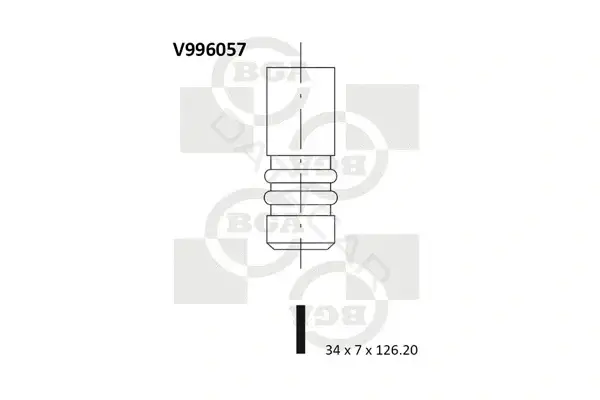 Впускной клапан BGA V996057