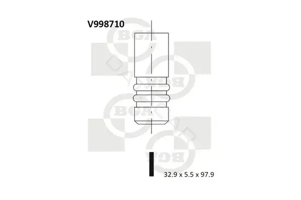 Впускной клапан BGA V998710