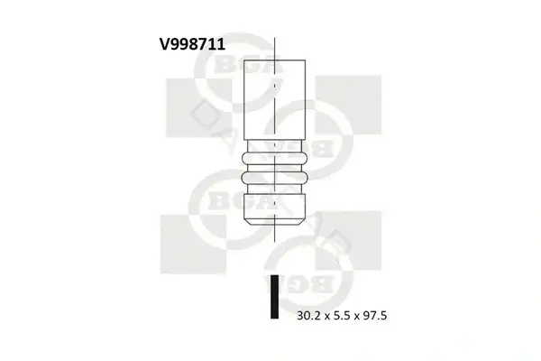 Выпускной клапан BGA V998711