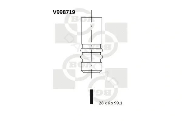 Выпускной клапан BGA V998719
