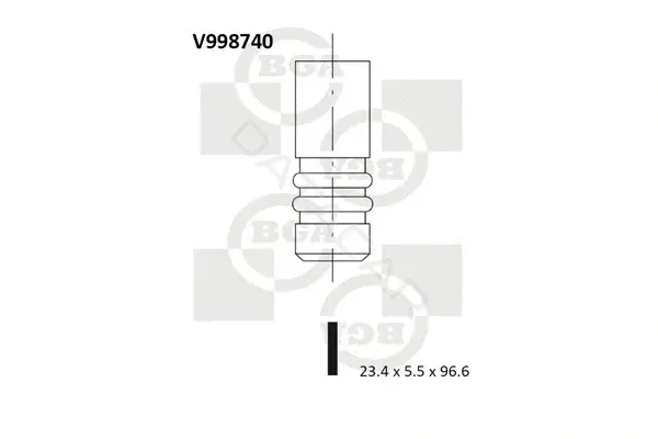 Выпускной клапан BGA V998740