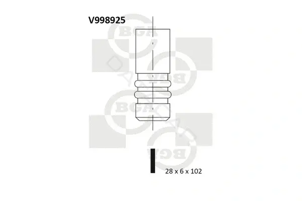 Выпускной клапан BGA V998925