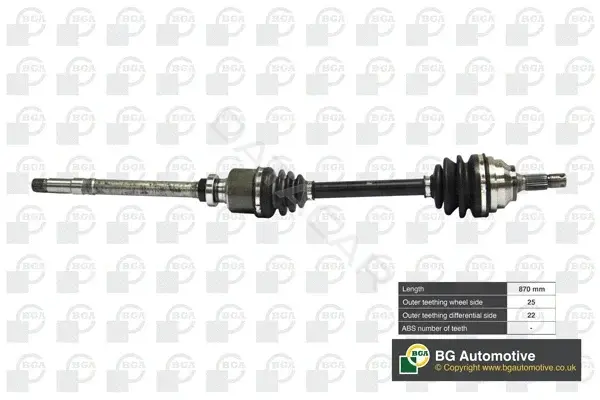 Приводной вал / Полуось BGA DS1408R