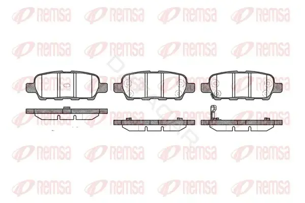 Тормозные колодки REMSA 0876.01