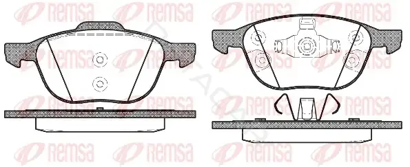 Тормозные колодки REMSA 1082.30