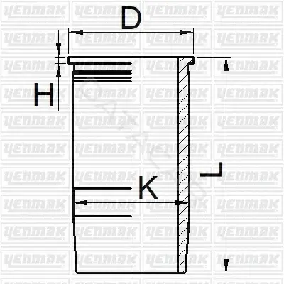 Гильза цилиндра YENMAK 51-05605-000