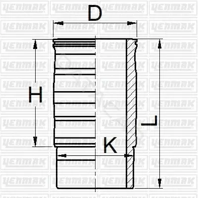 Гильза цилиндра YENMAK 51-05932-000