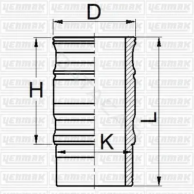 Гильза цилиндра YENMAK 51-05963-000