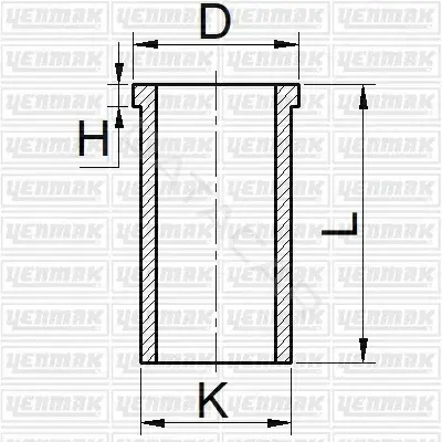 Гильза цилиндра YENMAK 51-35592-000