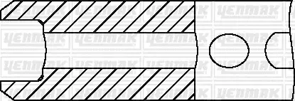 Кольца поршневые YENMAK 91-09912-000