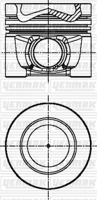 Поршень двигателя YENMAK 31-04341-050