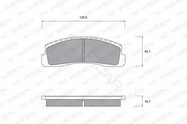 Тормозные колодки WEEN 151-1105