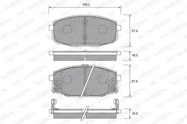 Тормозные колодки WEEN 151-2582