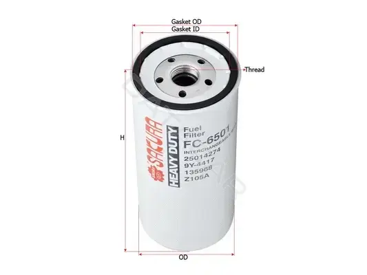 Топливный фильтр SAKURA FC-6501