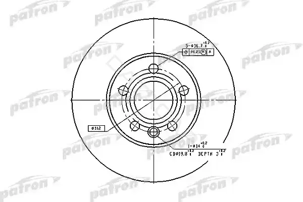 Тормозные диски PATRON PBD2776