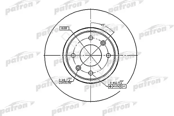 Тормозные диски PATRON PBD2782