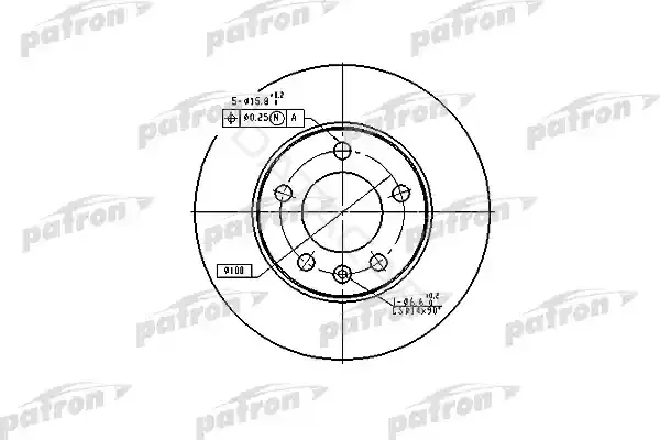 Тормозные диски PATRON PBD2805