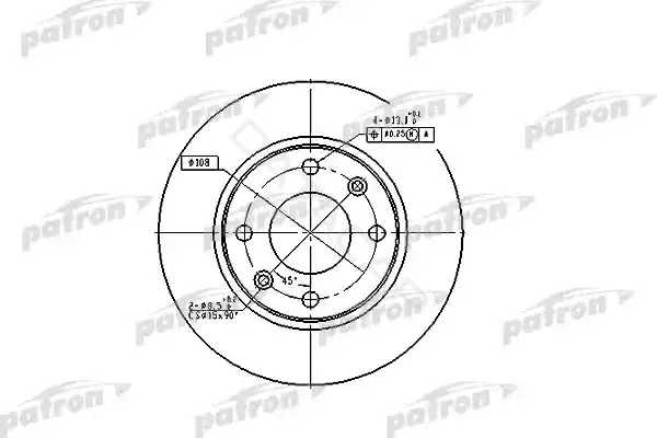 Тормозные диски PATRON PBD2815