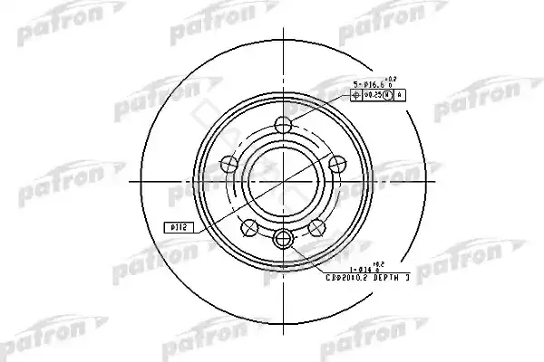 Тормозные диски PATRON PBD4047