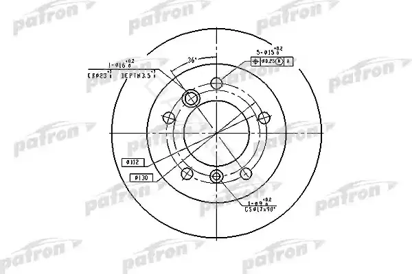 Тормозные диски PATRON PBD4088
