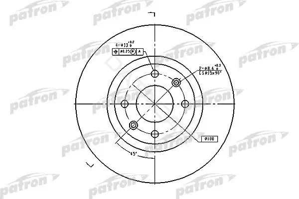 Тормозные диски PATRON PBD4183