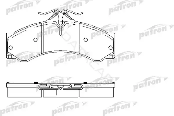 Тормозные колодки PATRON PBP1043