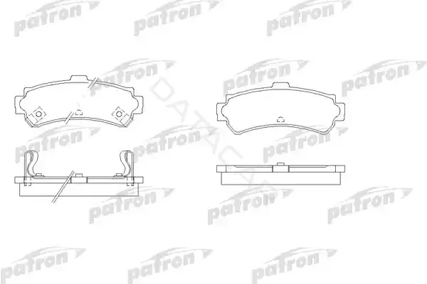 Тормозные колодки PATRON PBP1454