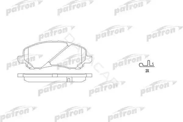 Тормозные колодки PATRON PBP1621