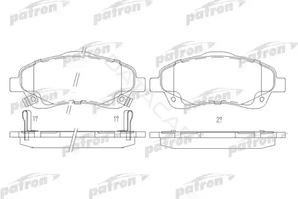 Тормозные колодки PATRON PBP1648