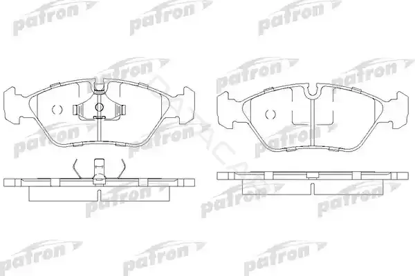 Тормозные колодки PATRON PBP256