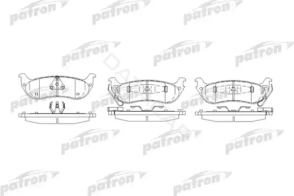 Тормозные колодки PATRON PBP7001