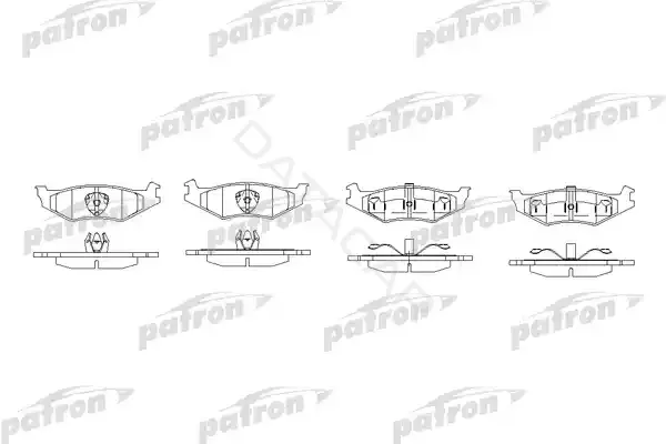 Тормозные колодки PATRON PBP7012