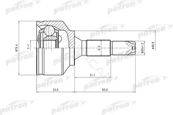 Шрус PATRON PCV1407