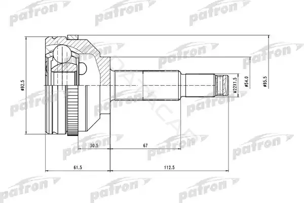 Шрус PATRON PCV6751